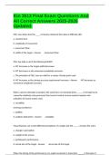 Kin 3513 Final Exam Questions And All Correct Answers 2025-2026 Updated&period;