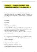 PEDS QUIZ 6 EXAMINATION TEST FINAL PAPER FULL SOLUTION 2026 GRADED A&plus;&period;
