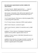 IB 150 University Of Illinois - Urbana-Champaign -IB 150 EXAM 2 QUESTIONS WITH COMPLETE SOLUTION