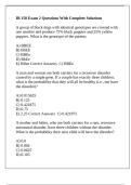 IB 150 University Of Illinois - Urbana-Champaign -IB 150 Exam 2 Questions With Complete Solution