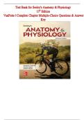 Seeley's Anatomy & Physiology 13th Edition Test Bank &ndash; Complete Chapter Q&A with Answer Key