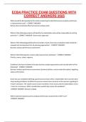 ECBA PRACTICE EXAM QUESTIONS WITH CORRECT ANSWERS 2025