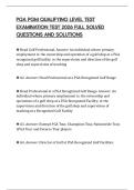 PGA PGM QUALIFYING LEVEL TEST EXAMINATION TEST 2026 FULL SOLVED QUESTIONS AND SOLUTIONS