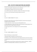 AAPC - CRC TEST 3 EXAM QUESTIONS AND ANSWERS