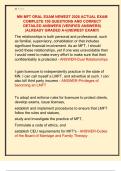 MN MFT ORAL EXAM NEWEST 2026 ACTUAL EXAM  COMPLETE 100 QUESTIONS AND CORRECT  DETAILED ANSWERS &lpar;VERIFIED ANSWERS&rpar;  &vert;ALREADY GRADED A&plus;&vert;&vert;NEWEST EXAM&excl;&excl;&excl; 