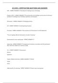 AE LEVEL 1 CERTIFICATION QUESTIONS AND ANSWERS