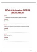 DXA Practice Test Questions and Answers &vert;Fall 2025&sol;2026  Update &vert; 100&percnt; Correct Latest