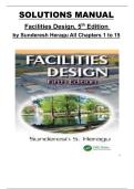 Solution Manual &ndash; Facilities Design &lpar;5th Edition&comma; Sunderesh Heragu&rpar; &ndash; Chapters 1&ndash;15 Complete Solutions