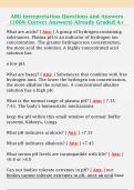 ABG interpretation Questions and Answers  &lpar;100&percnt; Correct Answers&rpar; Already Graded A&plus;