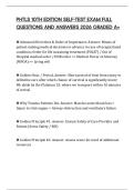 PHTLS 10TH EDITION SELF-TEST EXAM FULL QUESTIONS AND ANSWERS 2026 GRADED A&plus;