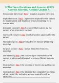ACMA Exam Questions and Answers &lpar;100&percnt;  Correct Answers&rpar; Already Graded A&plus;
