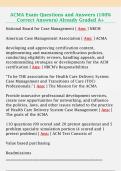 ACMA Exam Questions and Answers &lpar;100&percnt;  Correct Answers&rpar; Already Graded A&plus; 