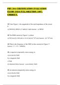 PHY 204 CERTIFICATION EVALUATION EXAMS 2026 FULL SOLUTION 100&percnt; CORRECT&period;