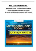 Solution Manual &ndash; Meteorology Today&colon; An Introduction to Weather&comma; Climate&comma; and the Environment &lpar;13th Edition&comma; C&period; Donald Ahrens & Robert Henson&rpar; &ndash; Chapters 1&ndash;20 Complete Solutions