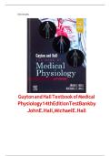 Guyton and Hall Textbook of Medical Physiology 14th Edition Test Bank by John E&period; Hall&comma; Michael E&period; Hall