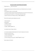BIOL 2051 EXAM 3 QUESTIONS AND ANSWERS