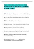 PNCB PNP-PC FINAL PAPER 2026 EXAM FULL QUESTIONS AND CORRECT ANSWERS ALREADY PASSED&period;