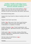 Auxiliary Flotilla Leadership Course  Questions and Answers &lpar;100&percnt; Correct  Answers&rpar; Already Graded A&plus; 