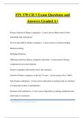 FIN 370 CH 3 Exam Questions and Answers Graded A&plus;