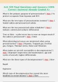 Avit 309 Final Questions and Answers &lpar;100&percnt;  Correct Answers&rpar; Already Graded A&plus;