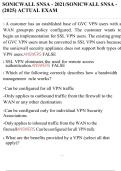 SONICWALL SNSA - 2021&sol;SONICWALL SNSA - &lpar;2025&rpar; ACTUAL EXAM