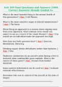 Avit 309 Final Questions and Answers &lpar;100&percnt;  Correct Answers&rpar; Already Graded A&plus; 