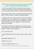 AVIT 403 Final Questions and Answers &lpar;100&percnt;  Correct Answers&rpar; Already Graded A&plus; 