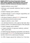 NASPO CPPB Prep Exam Preparation Newest 2025&sol;2026 Complete 100 Questions And Correct Answers &lpar;Verified Answers&rpar;&vert;Already Graded A&plus;