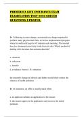 PRIMERICA LIFE INSURANCE EXAM EXAMINATION TEST 2026 SOLVED QUESTIONS UPDATED