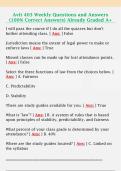 Avit 403 Weekly Questions and Answers  &lpar;100&percnt; Correct Answers&rpar; Already Graded A&plus; 