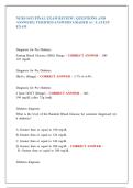 NURS 5433 FINAL EXAM REVIEW | QUESTIONS AND ANSWERS | VERIFIED ANSWERS GRADED A+ | LATEST EXAM