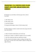 PROMETRIC CNA CERTIFICATION EXAMS SCRIPT 2026 VIEW AHEAD PAPER 100&percnt; CORRECT