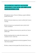 PSI ESTHETICS WRITTEN LICENSURE ASSESSMENT TEST BANK AND SIMULATED EXAM QUESTIONS 2026