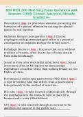 BSN HESI 266 Med Surg Exam Questions and  Answers &lpar;100&percnt; Correct Answers&rpar; Already  Graded A&plus; 
