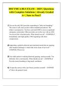 HSI YMCA BLS EXAM &ndash; 2025 &vert; Questions  with Complete Solutions &vert; Already Graded  A&plus; &vert; Sure to Pass&excl;&excl; 