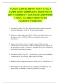 NCCCO Lattice Boom TEST STUDY  GUIDE 2026 COMPLETE QUESTIONS  WITH CORRECT DETAILED ANSWERS  &vert;&vert; 100&percnt; GUARANTEED PASS  <LATEST VERSION> 