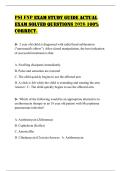 PSI FNP EXAM STUDY GUIDE ACTUAL EXAM SOLVED QUESTIONS 2026 100&percnt; CORRECT&period;