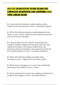 PSI FNP EXAM STUDY GUIDE EXAMS SET COMPLETE QUESTIONS AND ANSWERS 2026 VIEW AHEAD EXAM&period;