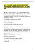 PSI FNP TEST BANK EXAMINATION TEST QUESTIONS AND SOLUTIONS 2026 GRADED A&plus;