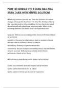 PSYC 140 MODULE 1 TO 8 EXAM Q&A 2026 STUDY GUIDE WITH VERIFIED SOLUTIONS