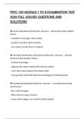 PSYC 140 MODULE 1 TO 8 EXAMINATION TEST 2026 FULL SOLVED QUESTIONS AND SOLUTIONS