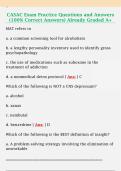 CASAC Exam Practice Questions and Answers  &lpar;100&percnt; Correct Answers&rpar; Already Graded A&plus;