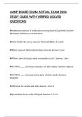 AANP BOARD EXAM ACTUAL EXAM 2026 STUDY GUIDE WITH VERIFIED SOLVED QUESTIONS