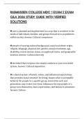 RASMUSSEN COLLEGE MDC 1 EXAM 2 EXAM Q&A 2026 STUDY GUIDE WITH VERIFIED SOLUTIONS