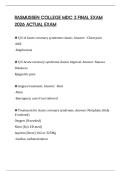 RASMUSSEN COLLEGE MDC 3 FINAL EXAM 2026 ACTUAL EXAM