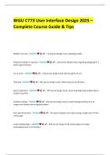 WGU C773 User Interface Design 2025 &ndash; Complete Course Guide & Exam Tips