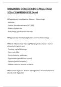 RASMUSSEN COLLEGE MDC 3 FINAL EXAM 2026 COMPREHENSIVE EXAM