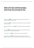 WGU C773 User Interface Design &ndash; Exam Prep&comma; Key Concepts & Success Tips