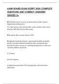 AANP BOARD EXAM SCRIPT 2026 COMPLETE QUESTIONS AND CORRECT ANSWERS GRADED A&plus;