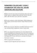 RASMUSSEN COLLEGE MDC 1 EXAM 2 EXAMINATION TEST 2026 FULL SOLVED QUESTIONS AND SOLUTIONS